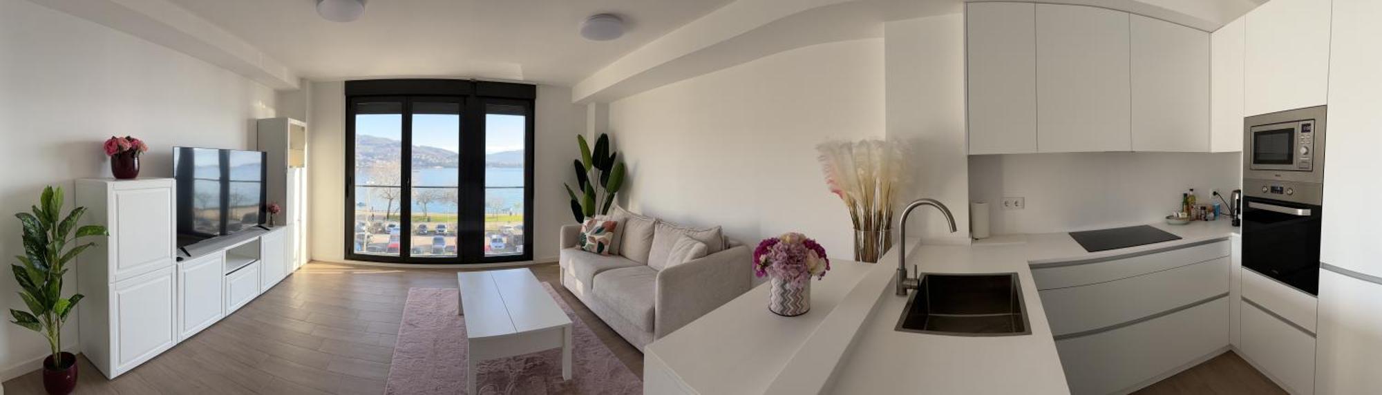 El Mirador Ria De Vigo, Apartamento Frente Al Mar, Centrico Moaña Exterior foto